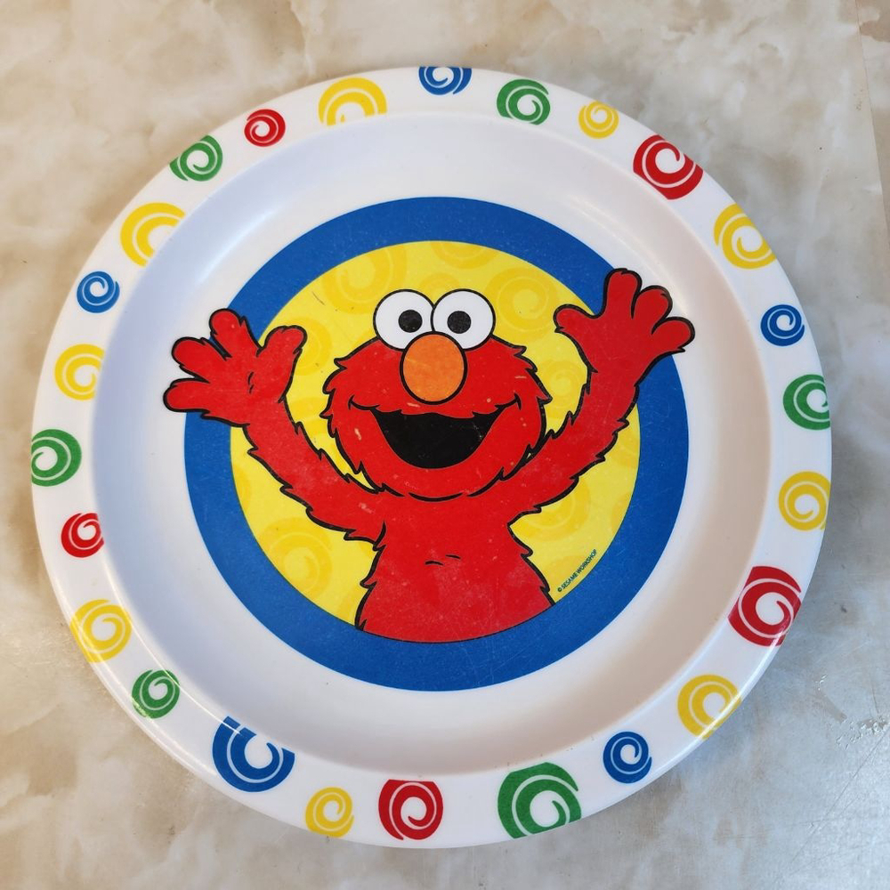Vintage Sesame Street Elno Toddler Plate